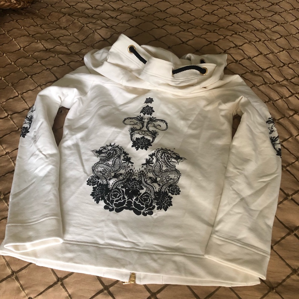 Versace Roses Insignia Design Sweat Shirt - Picture 2 of 13